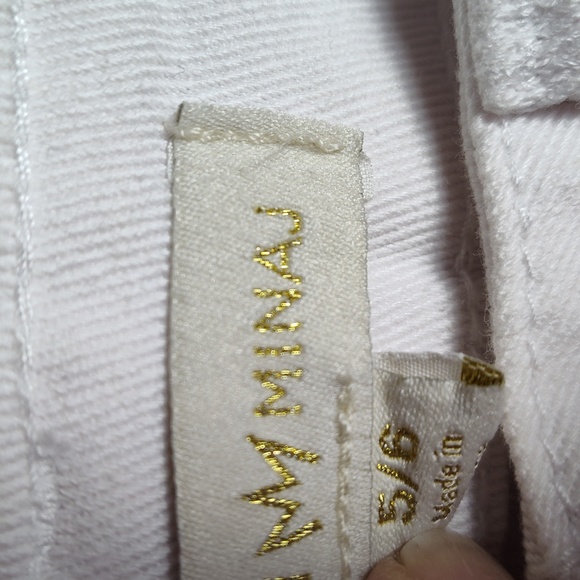 Nicki Minaj White Leopard Accent Pockets Cut Off Shorts Women Size 5/6 High Rise - Picture 3 of 11